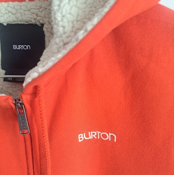 Burton Sherpa-Lined Zip Hoodie – Size Medium - Picture 5 of 7